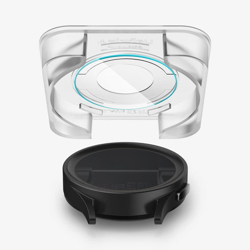 AGL07066 - Galaxy Watch 6 Classic (47mm) Screen Protector EZ FIT GLAS.tR showing the watch face